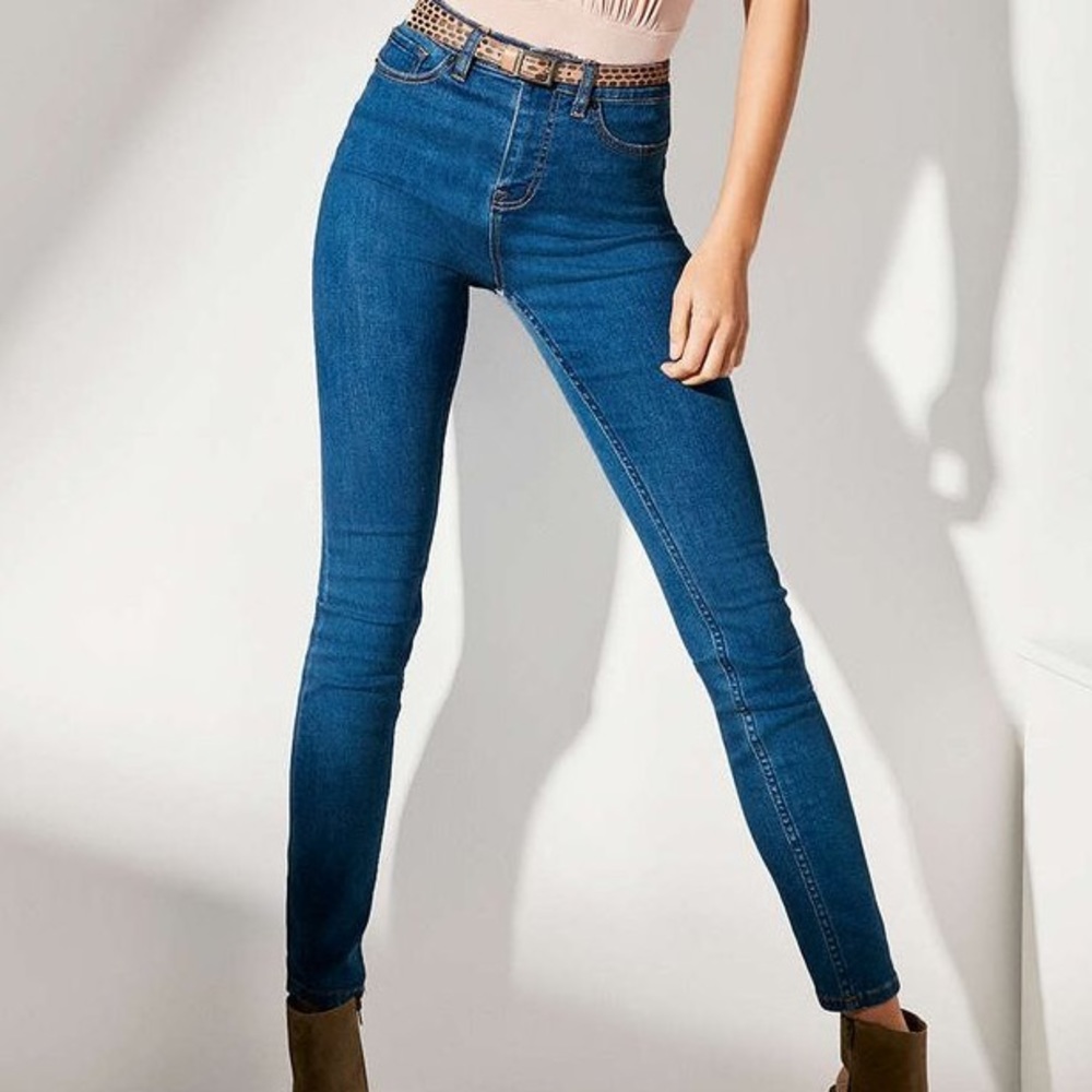 BDG Twig High Rise Ankle Skinny Jeans Urban Outfitters Dark Wash